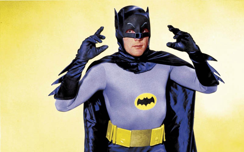 Adam West as Batman for the 1960s television series Batman