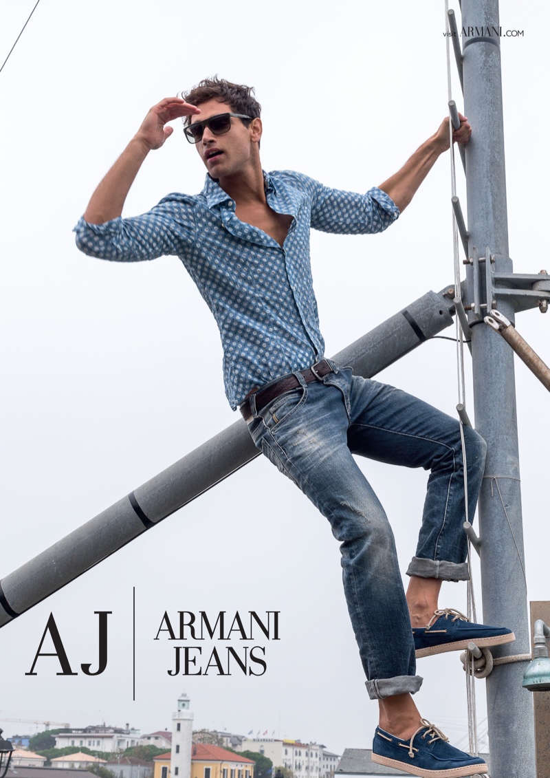 Børns dag halvt bark Fabio Mancini + Tomas Skoloudik for Armani Jeans Spring/Summer 2014  Campaign – The Fashionisto