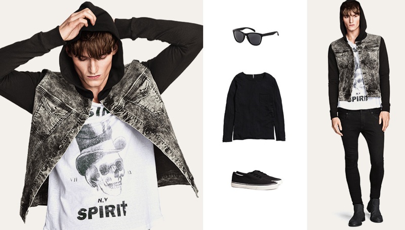 Charlie Westerberg Rocks New Divided Grey Spring Looks from H&M