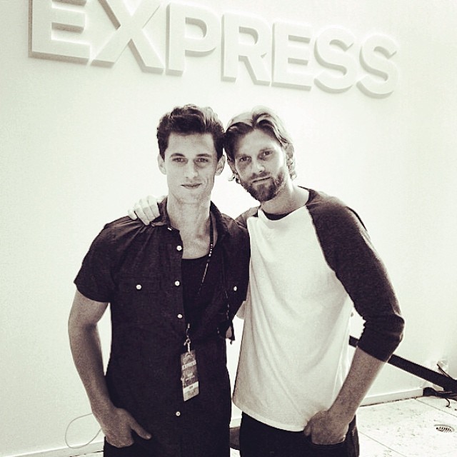 Garrett Neff and RJ Rogenski work together for Express.