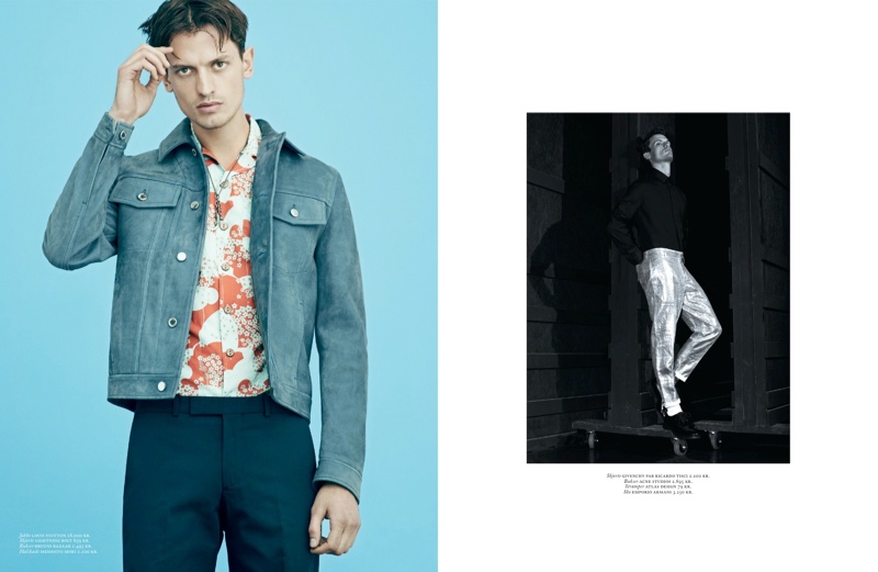 Urban Tropicana: Eddie Klint Sports Spring Prints for Cover Man