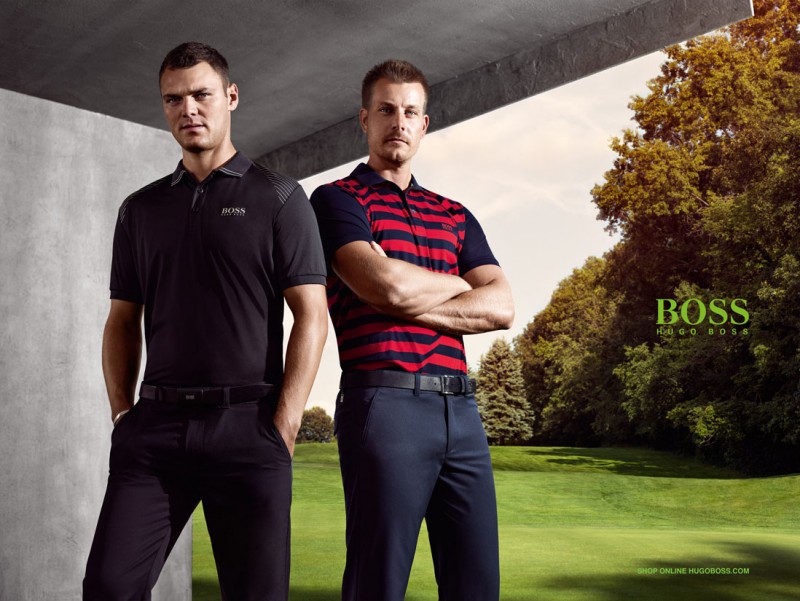 Martin Kaymer, Henrik Stenson & Luke Guthrie Front Hugo Boss Green ...