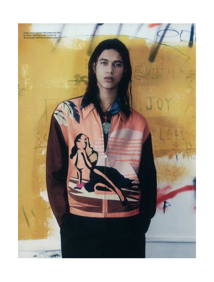 Jordan Gamard Dons Spring Prints for AnOther Man