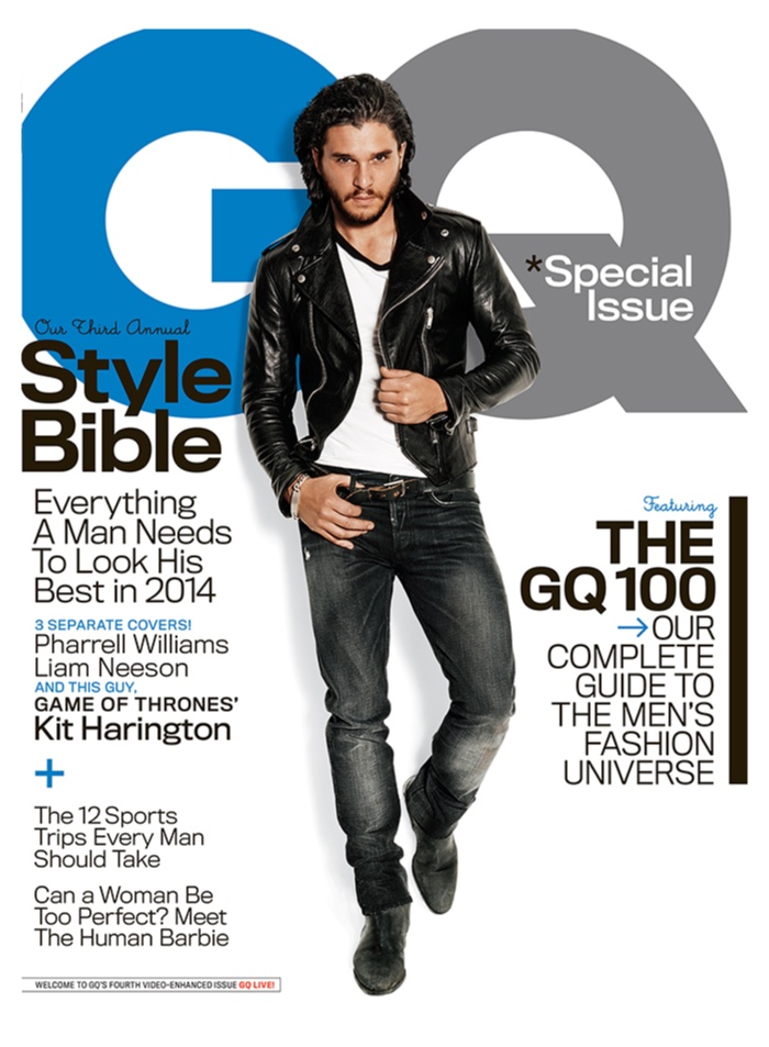Kit Harington Covers GQ Style Bible, Talks Game of Thrones & Nudity