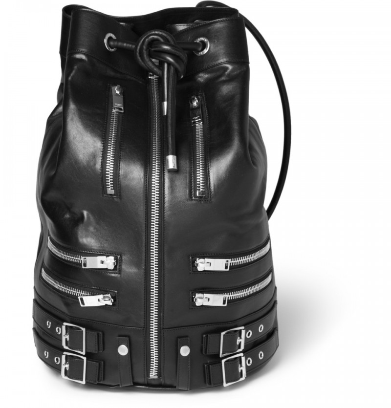 SAINT LAURENT LEATHER BACKPACK