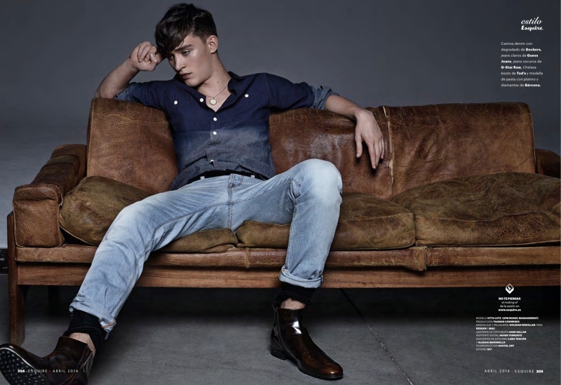 Otto Lotz Rocks Spring Denim & Jeans for Esquire España