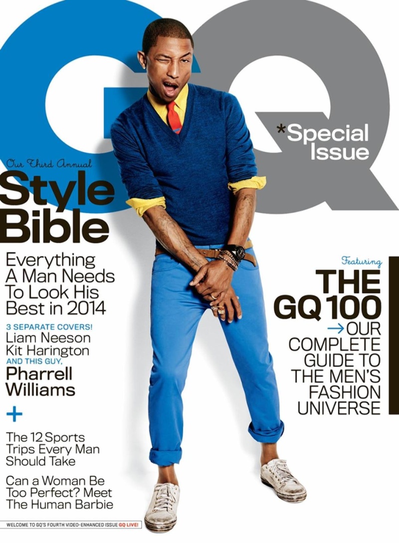 Pharrell Covers GQ Style Bible, Talks Music & Why He's Cool