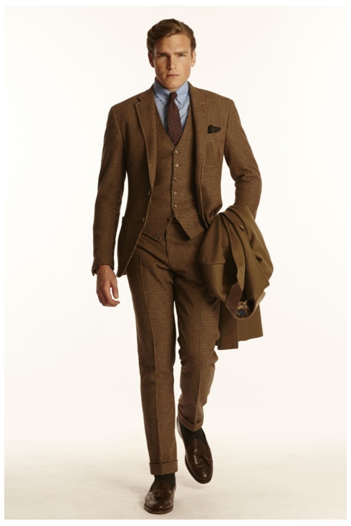 ralph lauren tweed suit