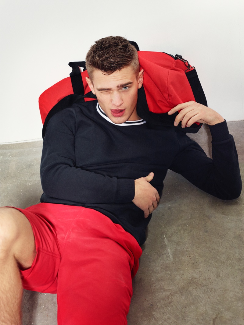 Bo Develius Stars in River Island Sports Luxe Campaign