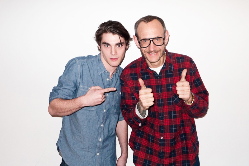 Breaking Bad Actor RJ Mitte Poses with Terry Richardson