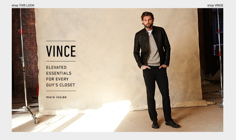 Modern Essentials: RJ Rogenski Models Vince for East Dane