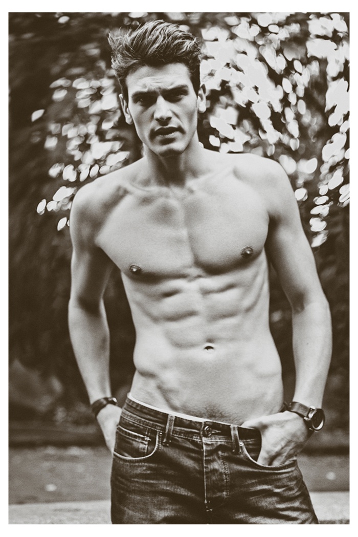 Sacha Legrand Poses for Black & White Images Outdoors by Casey Vange