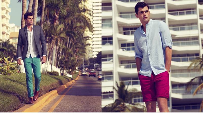 Sean O’Pry Models Casual Tailoring in New Photos for H&M