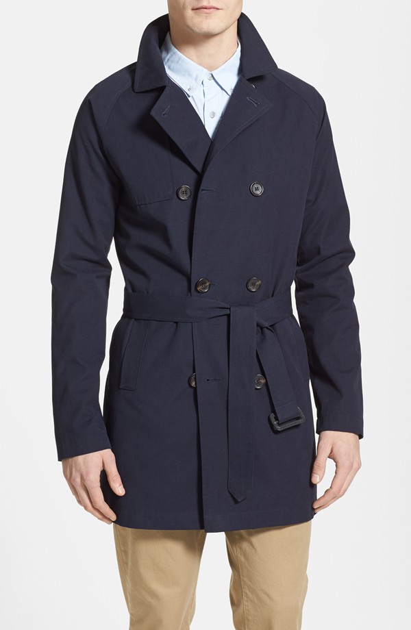 Topman Double-Breasted Trench Coat from Nordstrom