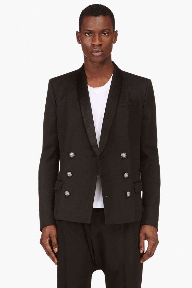 Shop Balmain Leather Biker Jackets, Peacoats, Nautical Fashions + More ...