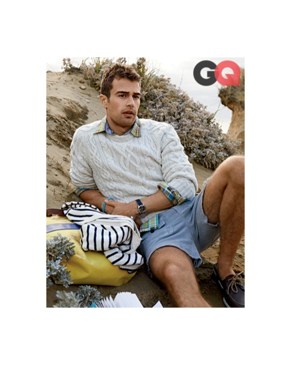 Theo James Models Preppy New England Styles for GQ + Talks Divergent ...