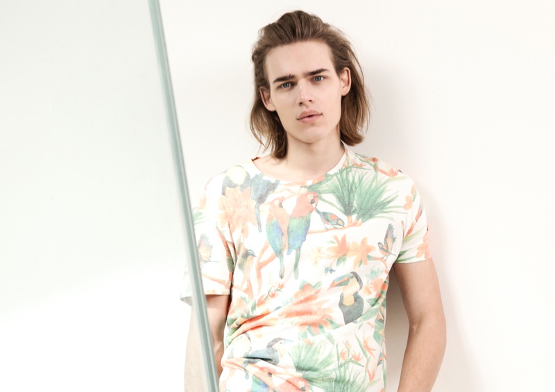 Ton Heukels Wears Tropical Prints for Bershka