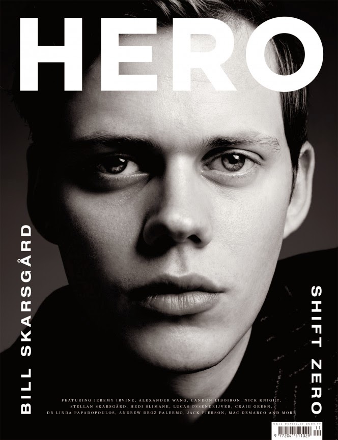 bill skarsgard hero cover photo hedi slimane