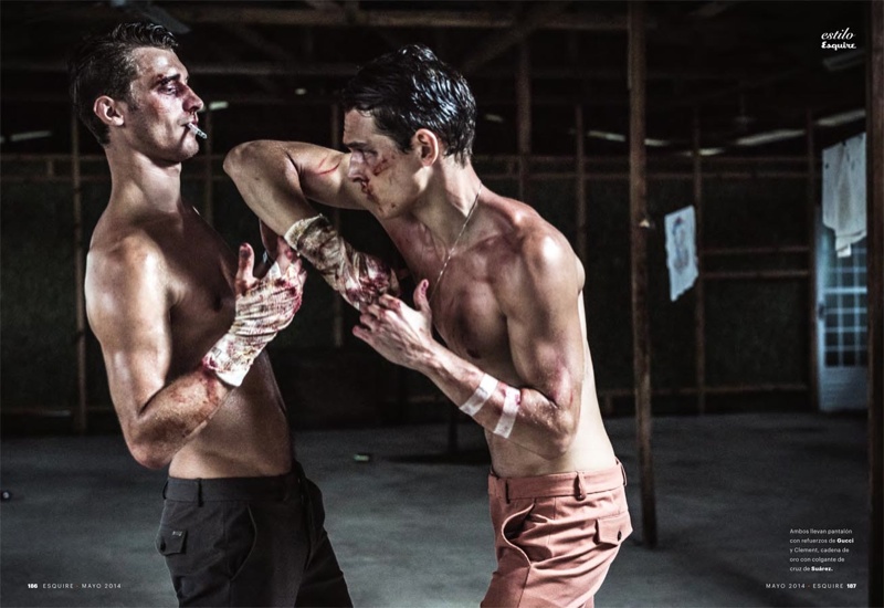 Clement Chabernaud + Alexandre Cunha Work Up a Bloody Sweat for Esquire España