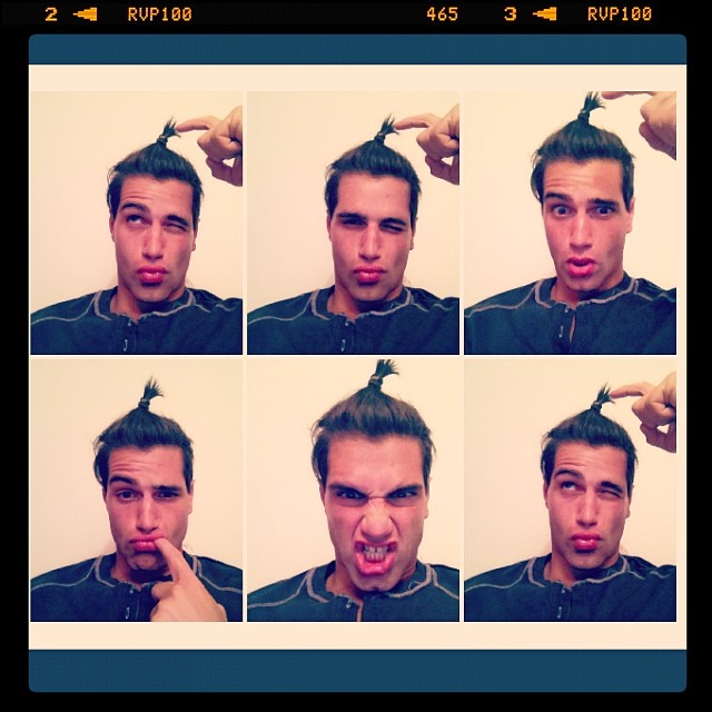 Instagram Fun! Model Fabio Mancini Demonstrates the Man Bun