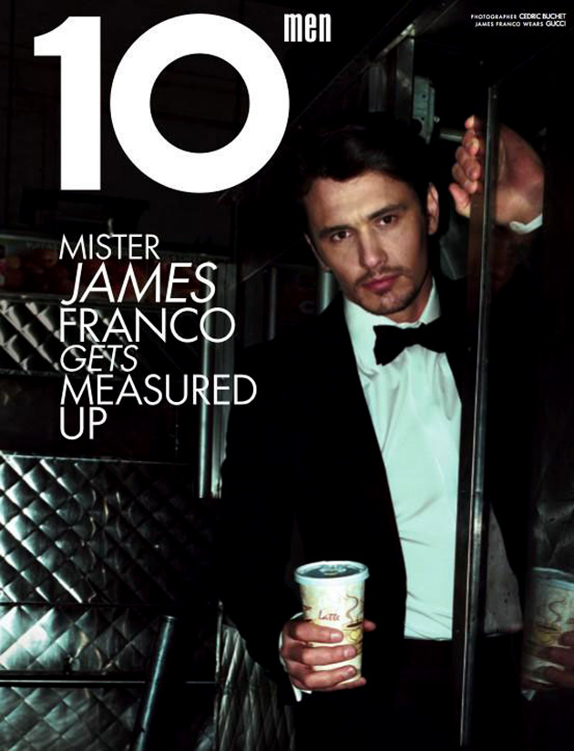 James Franco covers 10 Men spring/summer 2012