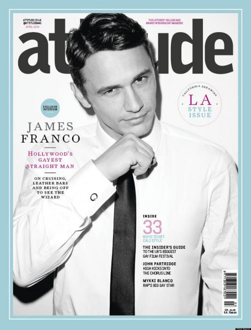 James Franco covers Attitude April 2013