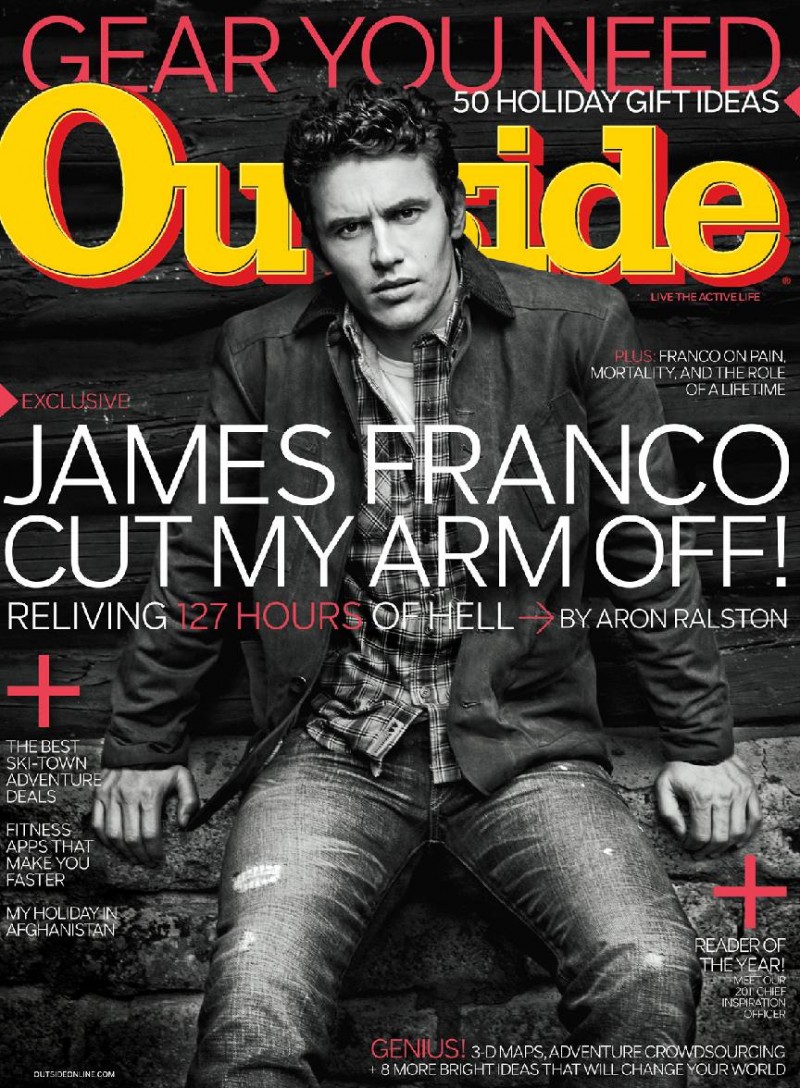 James Franco covers Outside December 2010