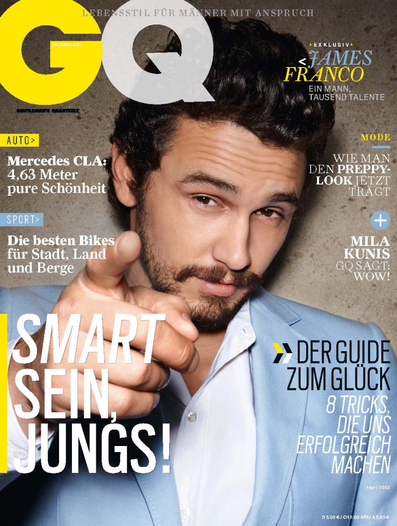 James Franco covers GQ Germany April 2013