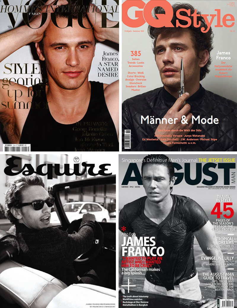 James Franco Magazine Covers