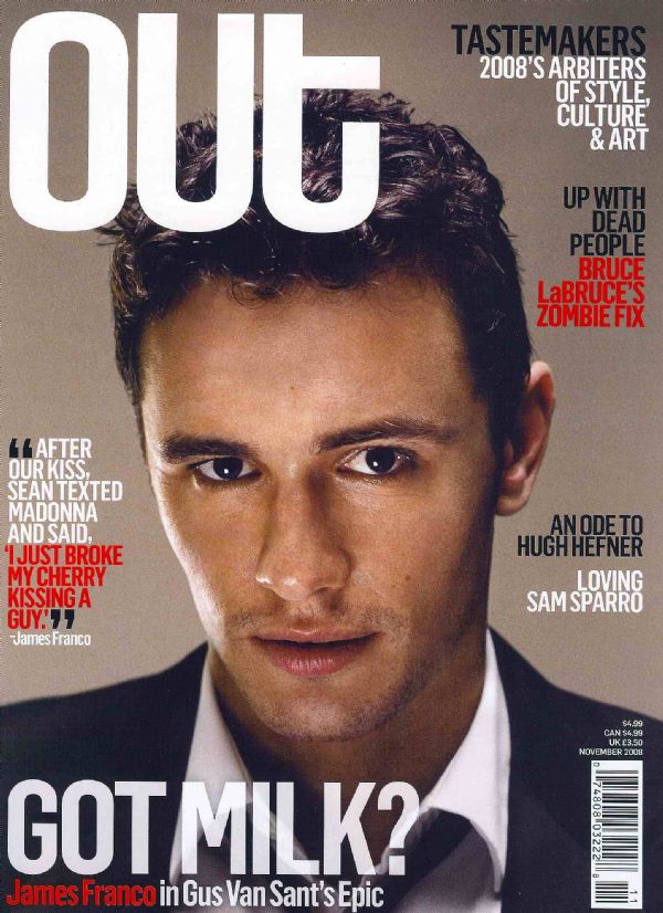 James Franco covers Out November 2008