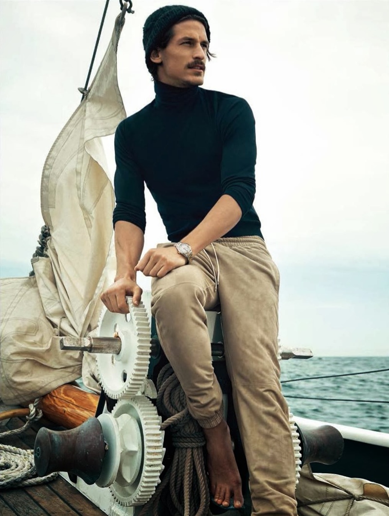 Jarrod Scott Models Nautical Styles For Gq Australia