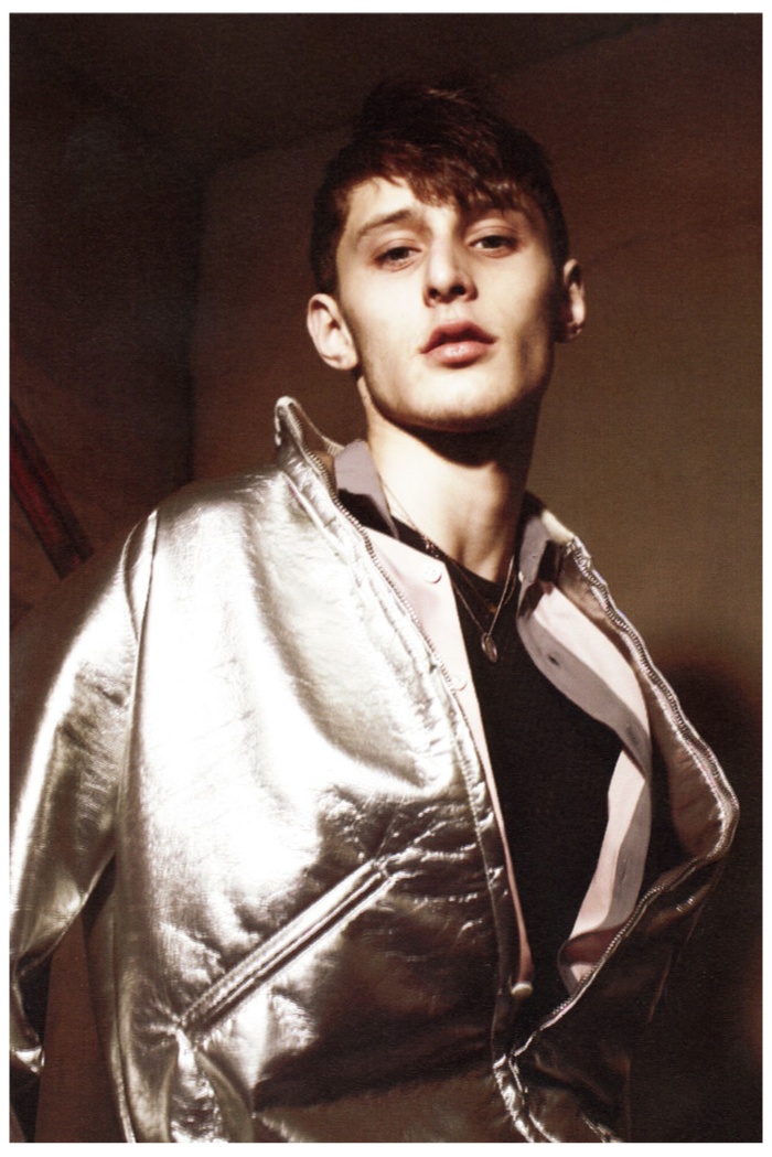 Jeremy Matos Sports Spring Bombers for T Magazine