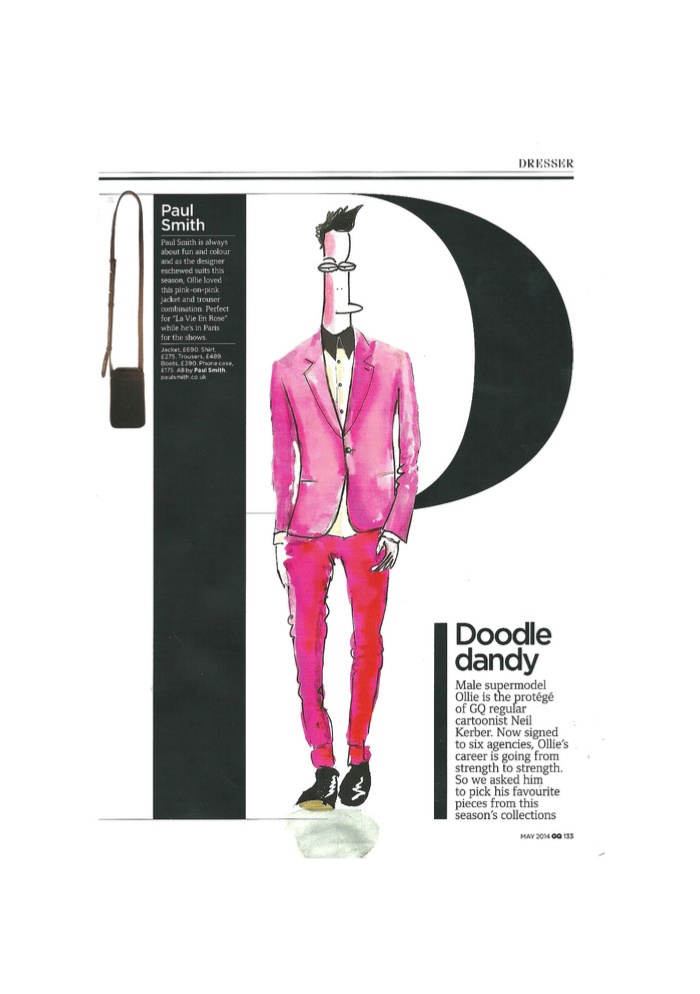 Supermodel Ollie Graces the Pages of GQ UK in Grand Spring Styles