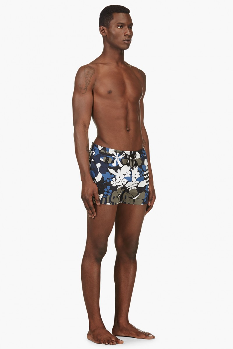 Marc by Marc Jacobs Navy Floral Swim Shorts