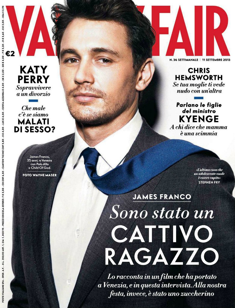 James Franco Vanity Fair Italia Cover