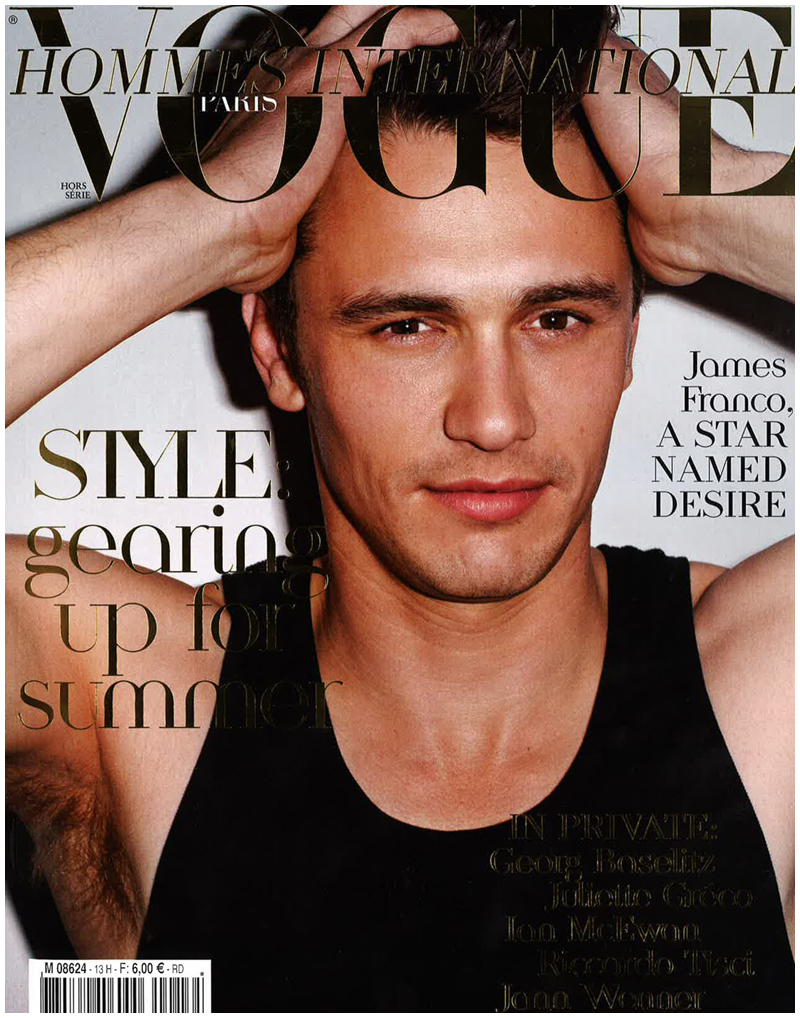 James Franco covers Vogue Hommes International spring/summer 2011