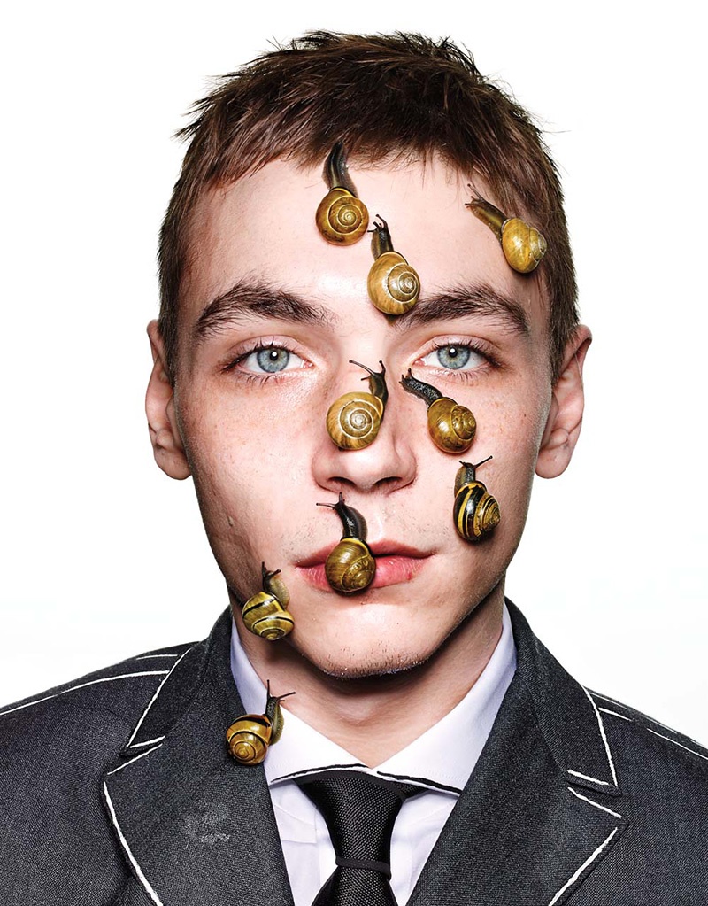 Yuri Pleskun Poses with Slugs, Snakes, Sand + More for VMAN