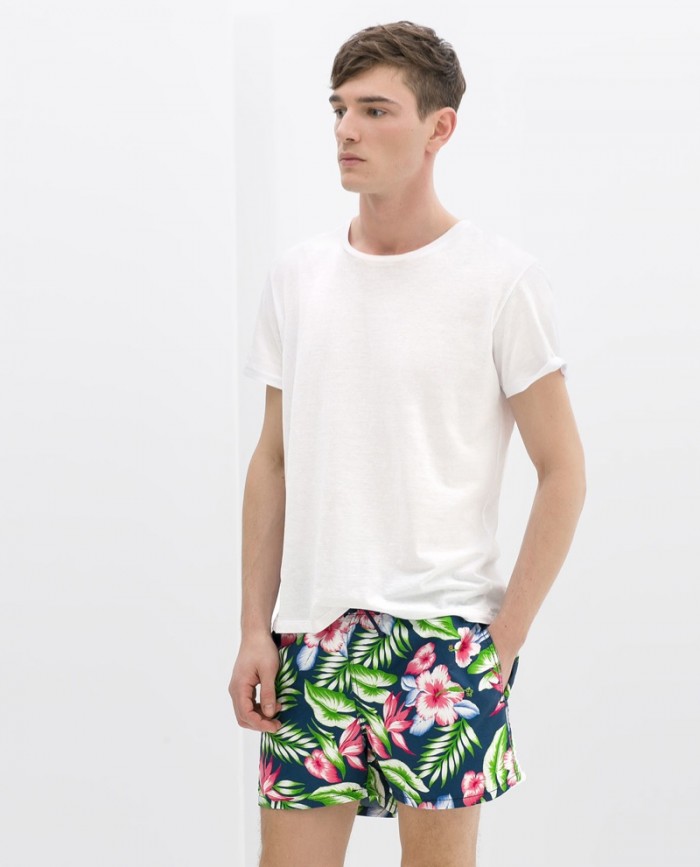 Zara Men's Swim Trunks The Print Edit The Fashionisto