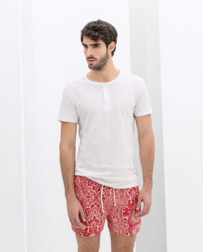 Zara Men's Swim Trunks The Print Edit The Fashionisto