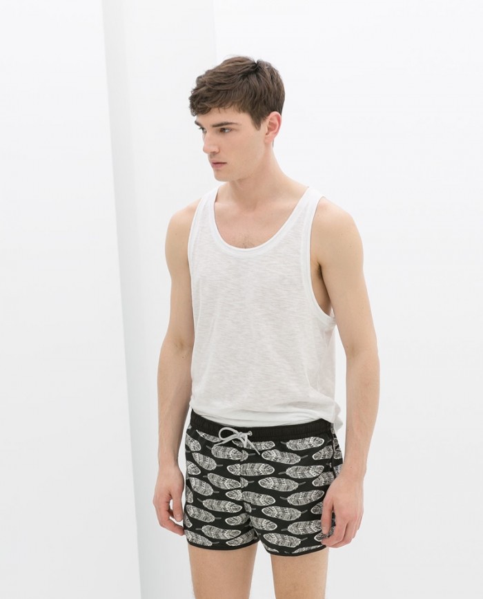 Zara Men's Swim Trunks The Print Edit The Fashionisto