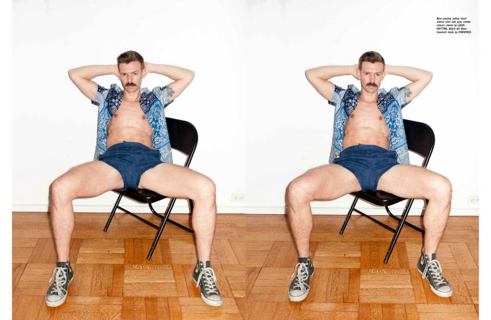Terry Richardson Shoots Designer Adam Selman + His Moustache for Man About Town