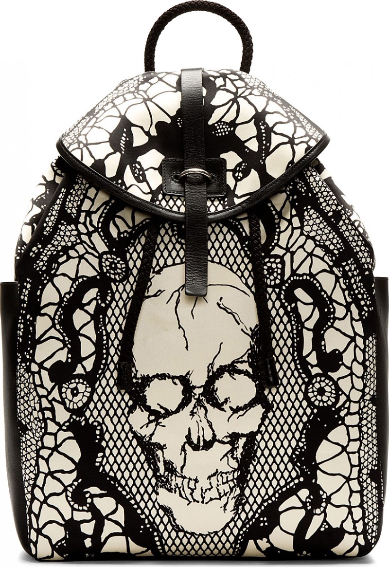 Alexander McQueen Skull Print Backpack