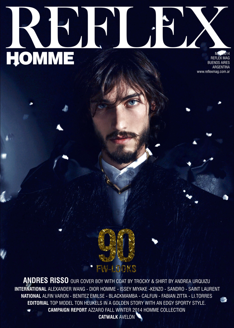 Andres Risso is Tormented for New Reflex Homme Cover Story