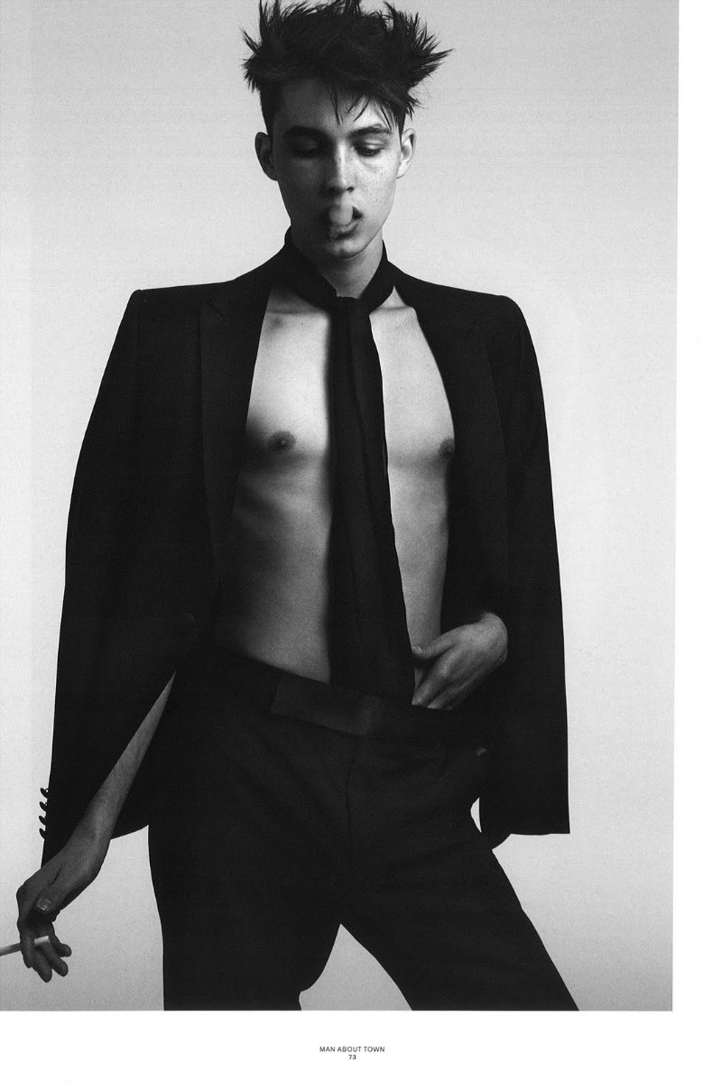 FF: Hedi Slimane Shoots Model Caleb Trent