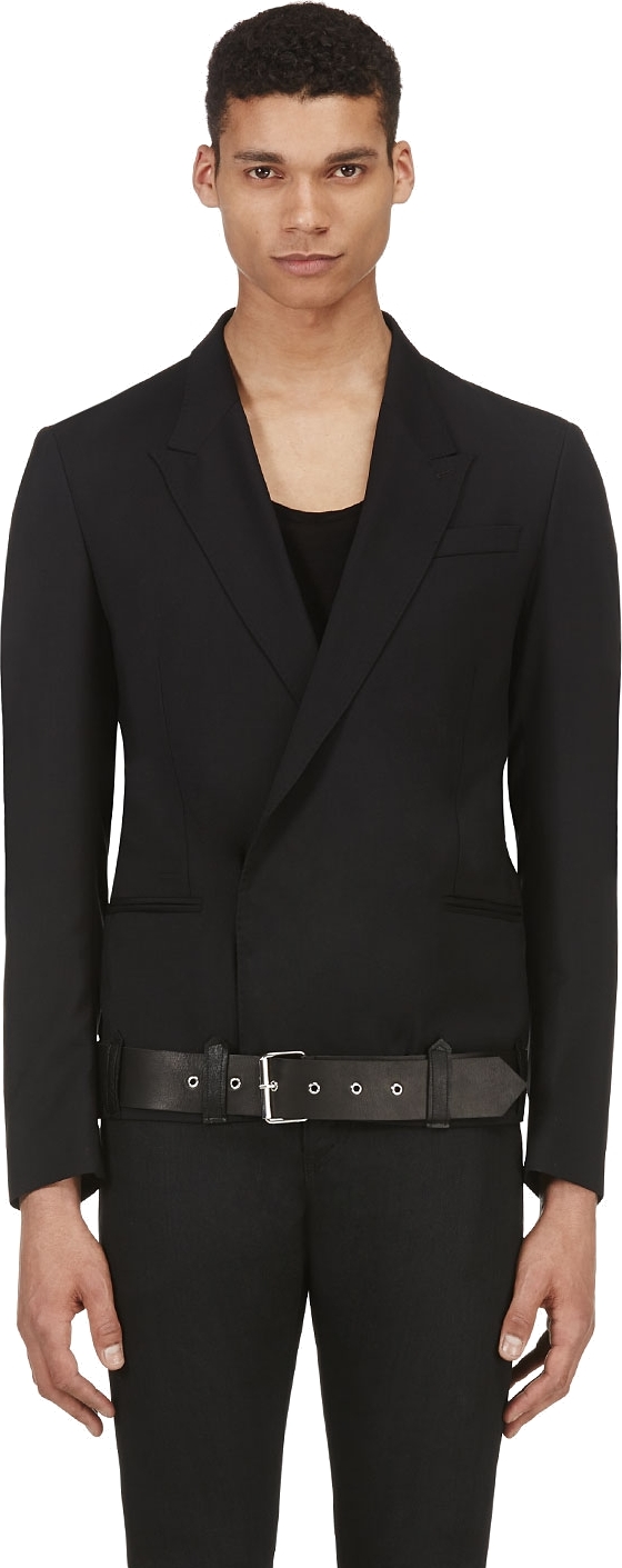 Costume National Blazer Leather Belt