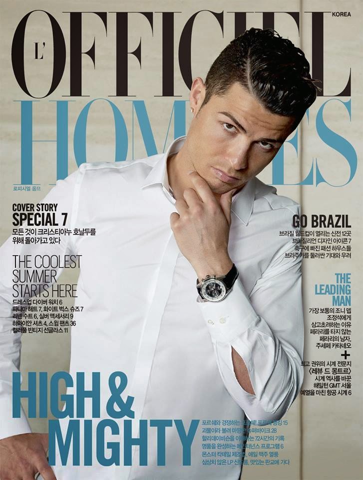 Cristiano Ronaldo Covers L’Officiel Hommes Korea