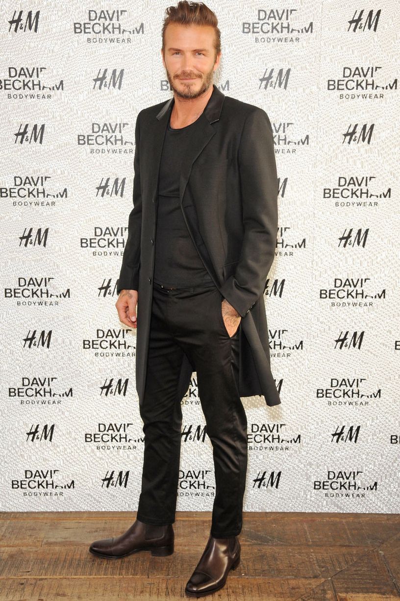 David Beckham Attends H&M Swimwear Launch at Shoreditch House