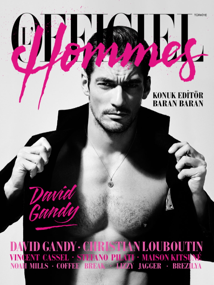 David Gandy Covers L’Officiel Hommes Turkey
