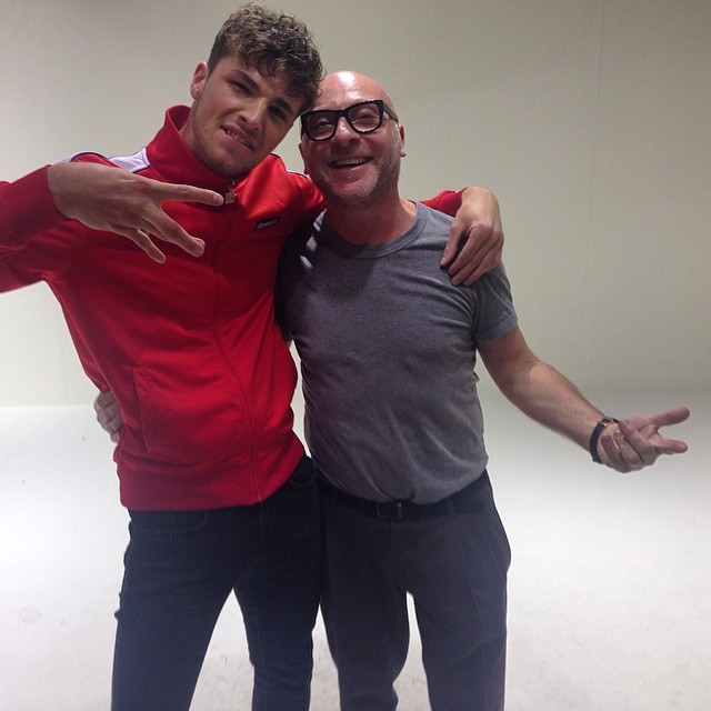 Edward Wilding! Another one! We know! But here he is with Dolce & Gabbana designer Domenico Dolce