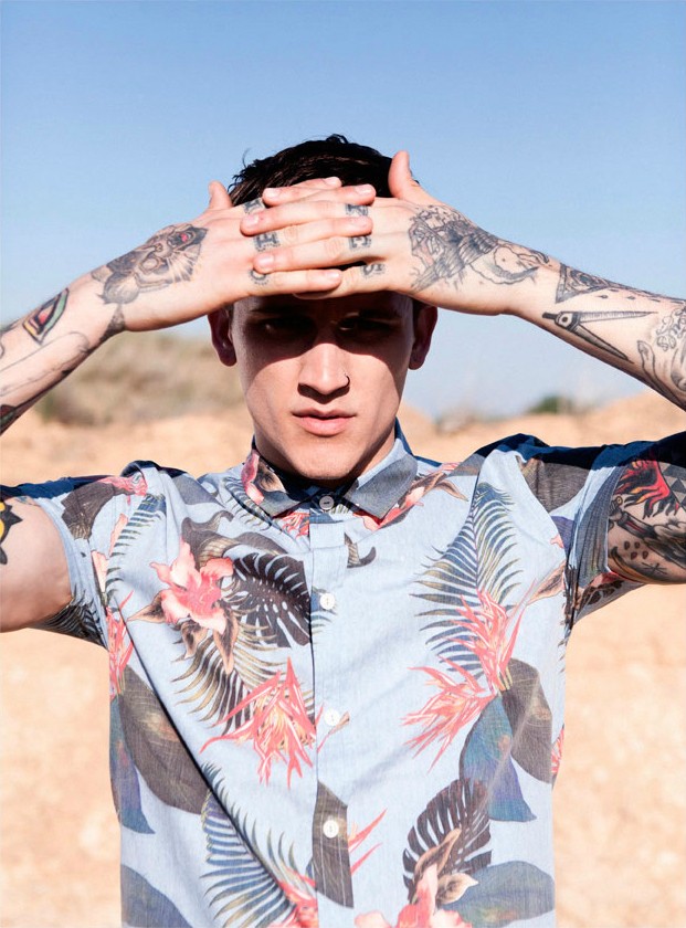 Summer Style! Leebo Freeman Embraces Tropical Prints for Bershka